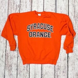 Vintage Early 2000s Syracuse Orange NCAA College Crewneck Sports Sweatshirt